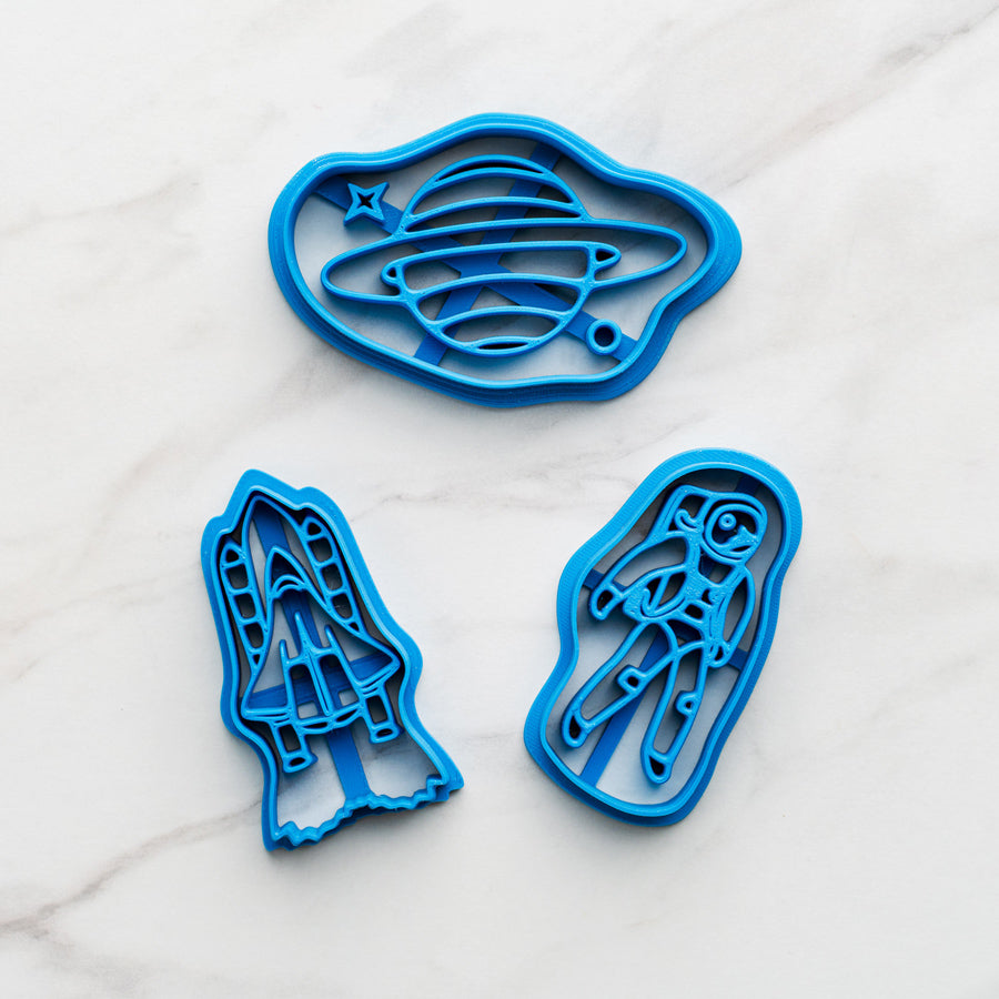 Astronaut Cookie Stamp 3D—Set of 3