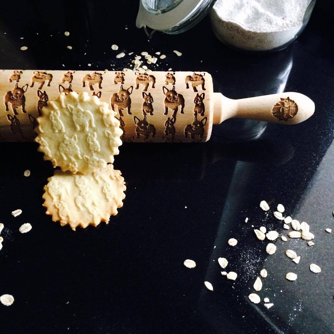 FRENCH BULLDOG ROLLING PIN - pastrymade