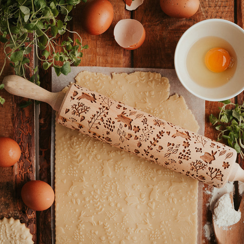 Spring Bunnies Rolling Pin