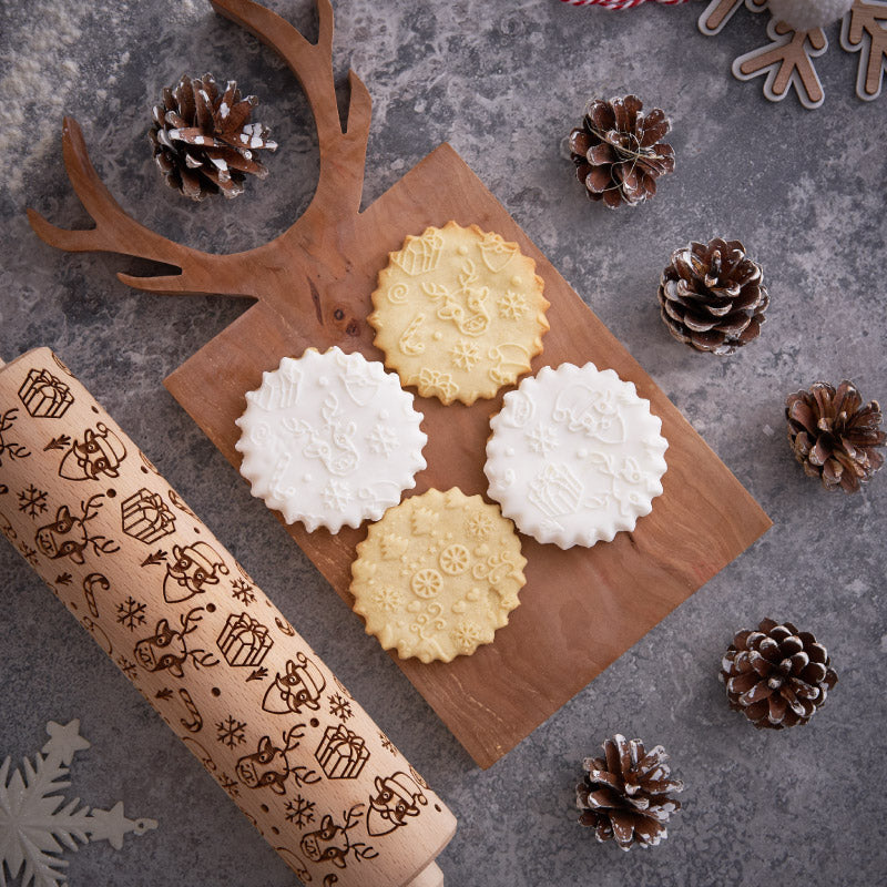 Christmas Moo Rolling Pin