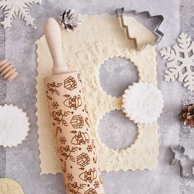 Christmas Moo Rolling Pin