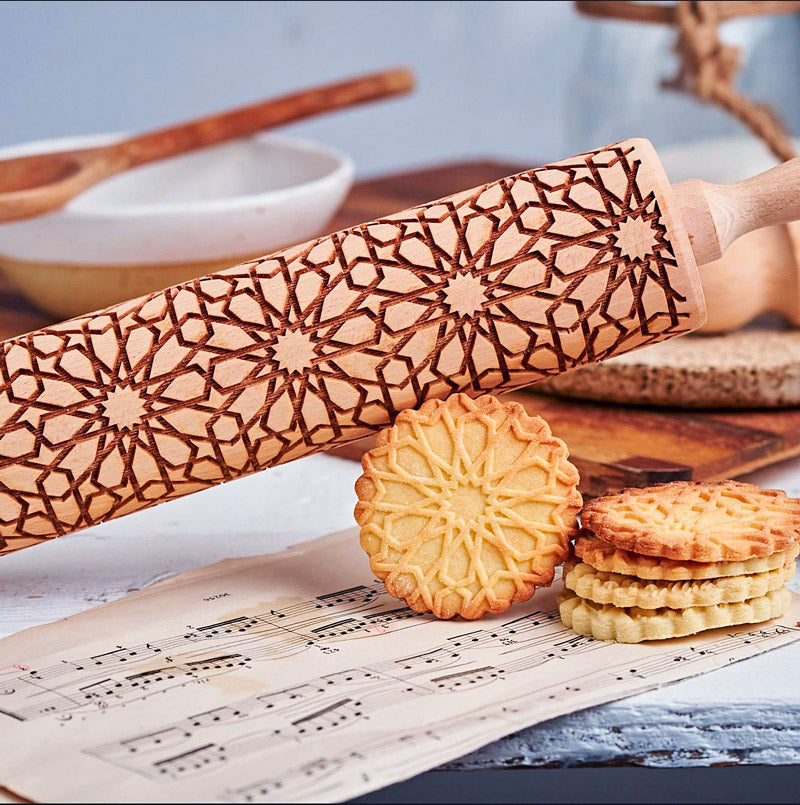 Geometric Art Rolling Pin