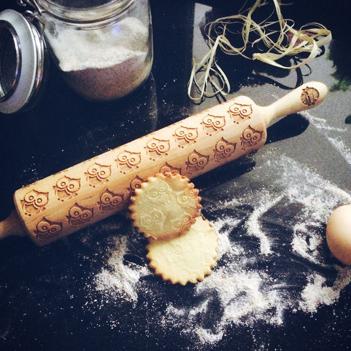 BABY OWLS ROLLING PIN - pastrymade