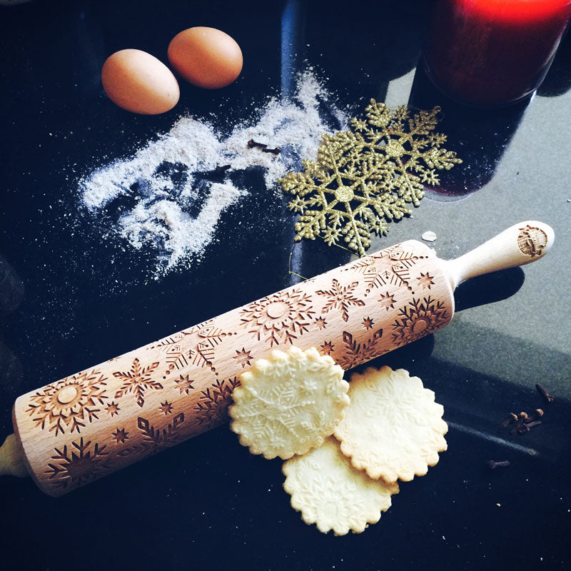 SNOWFLAKES ROLLING PIN - pastrymade