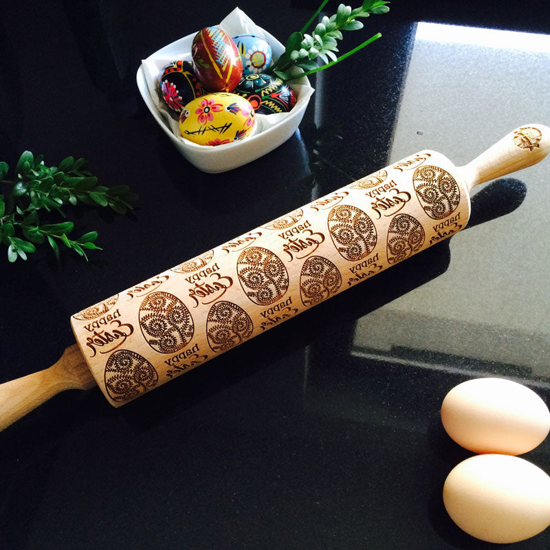 BIG EASTER EGG ROLLING PIN - pastrymade