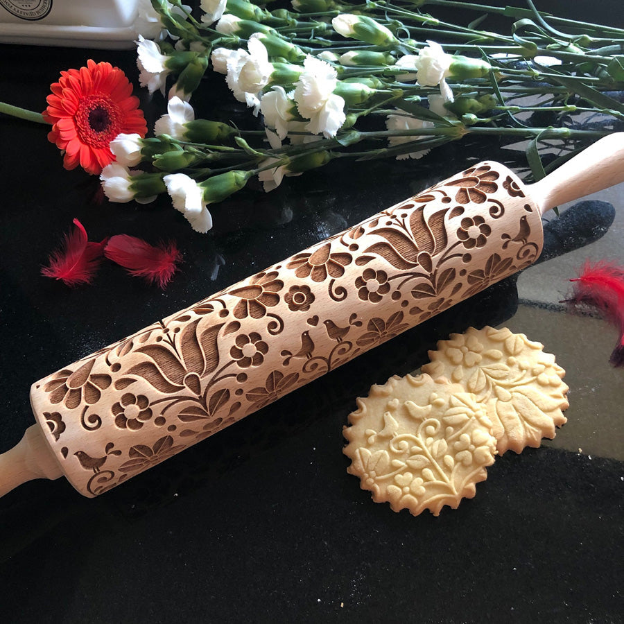 Morning Birds Rolling Pin