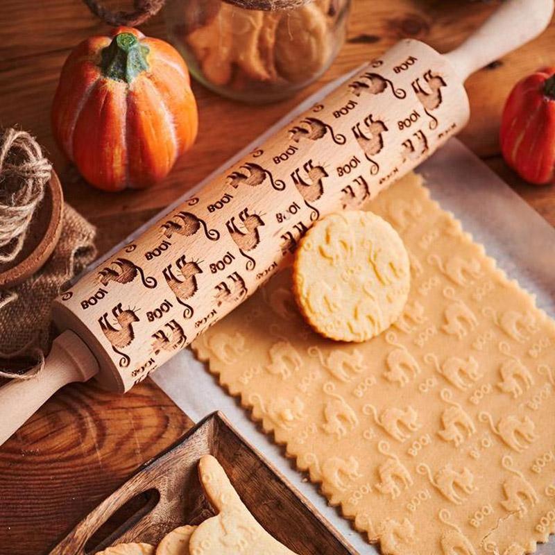 Witch Cat Rolling Pin