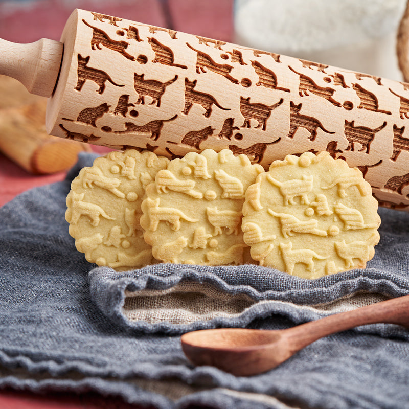 Cats Rolling Pin