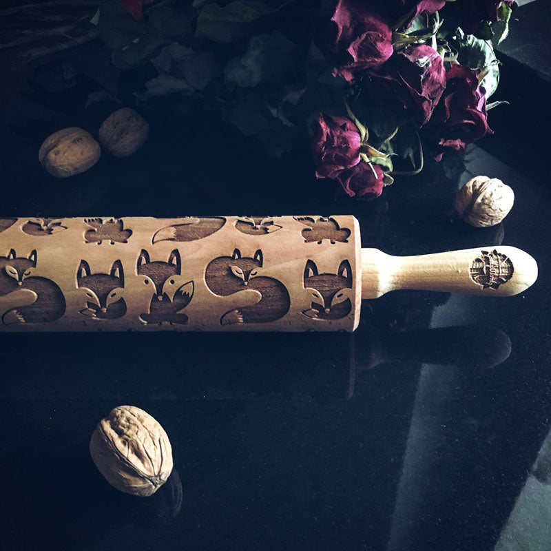 FOXES ROLLING PIN - pastrymade