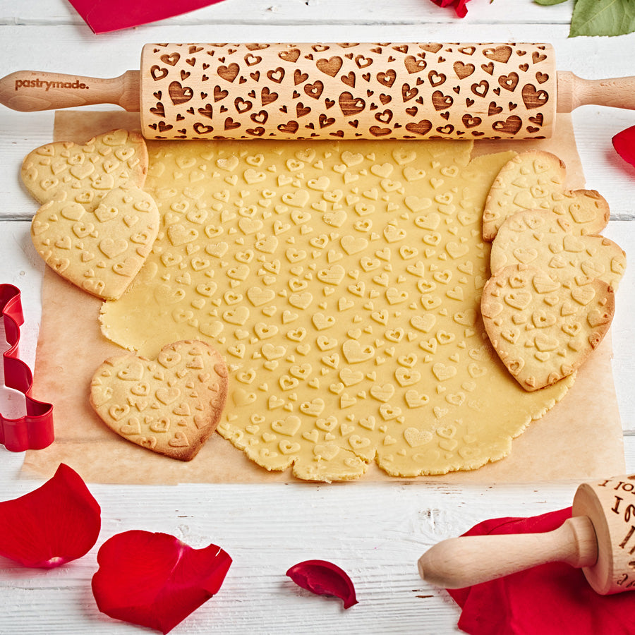 Hearts Rolling Pin