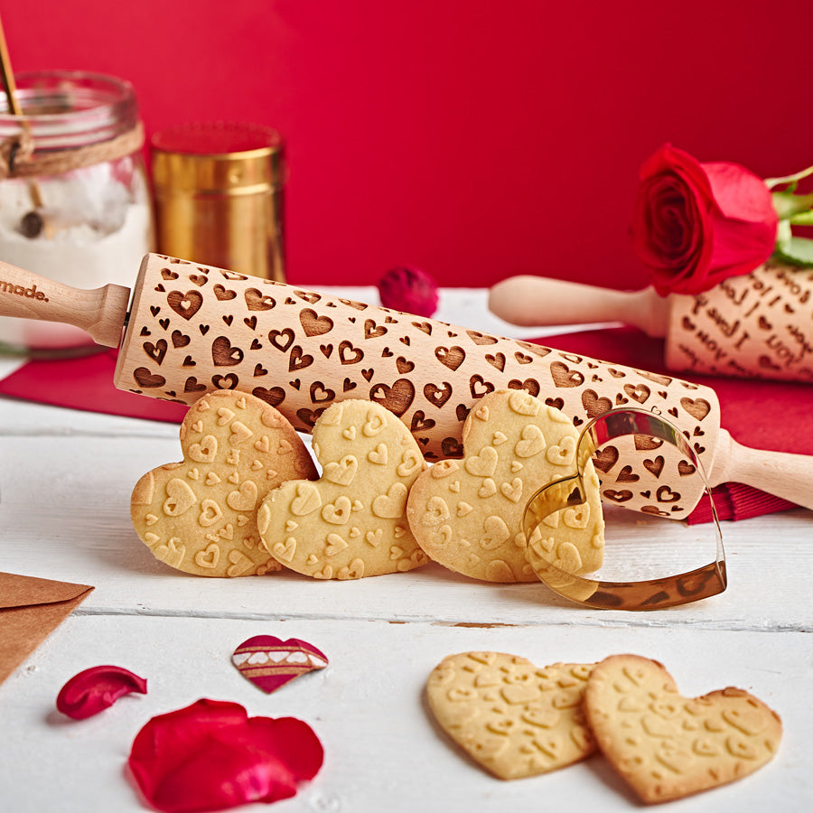 Hearts Rolling Pin