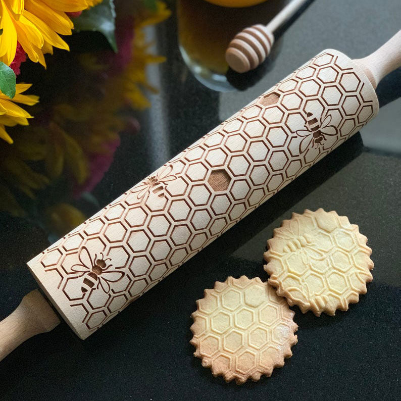 HONEYCOMB ROLLING PIN - pastrymade