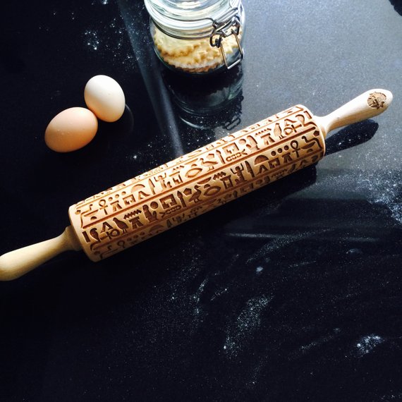 HIEROGLYPHS ROLLING PIN - pastrymade