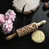 FOLK FLOWERS KIDS ROLLING PIN - pastrymade