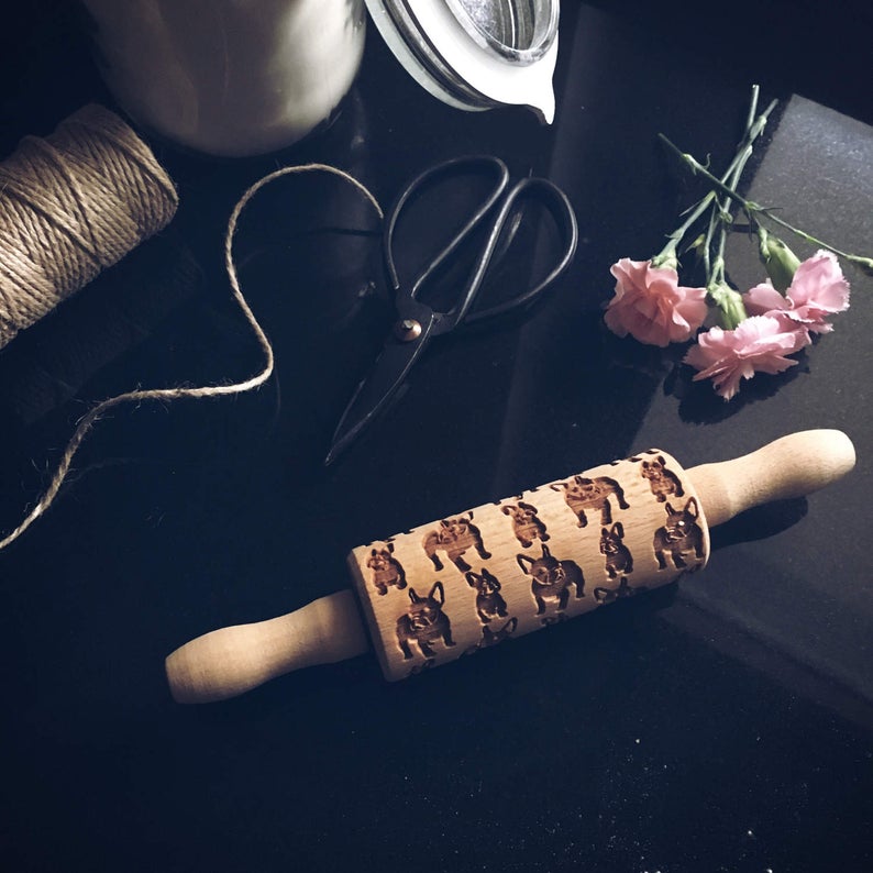 FRENCH BULLDOG KIDS ROLLING PIN - pastrymade