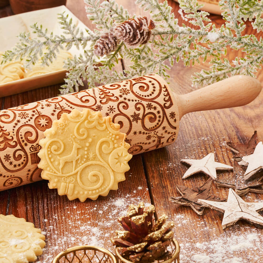 Christmas Reindeers Rolling Pin