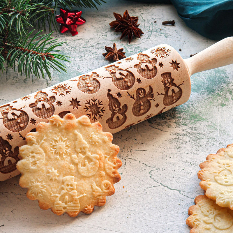 SNOWMEN ROLLING PIN - pastrymade