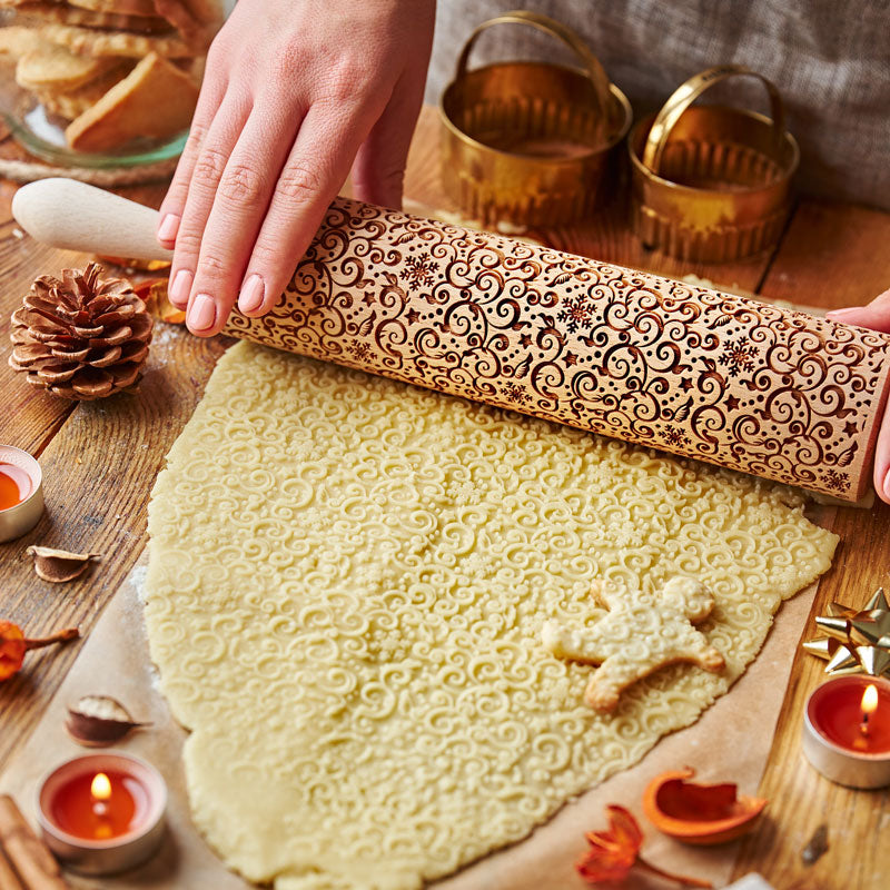 SNOWY WINTER ROLLING PIN - pastrymade